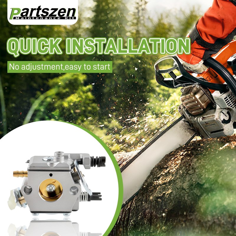 partszen Carburetor Ignition Coil with Air Filter Spark Plug for