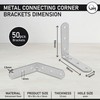 OMIDEAS 50 x Angle Bracket (50 x 50 x 16)