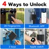 Fingerprint Padlock, Dhiedas Pad Lock with Fingerprint Bluetooth Key Waterproof