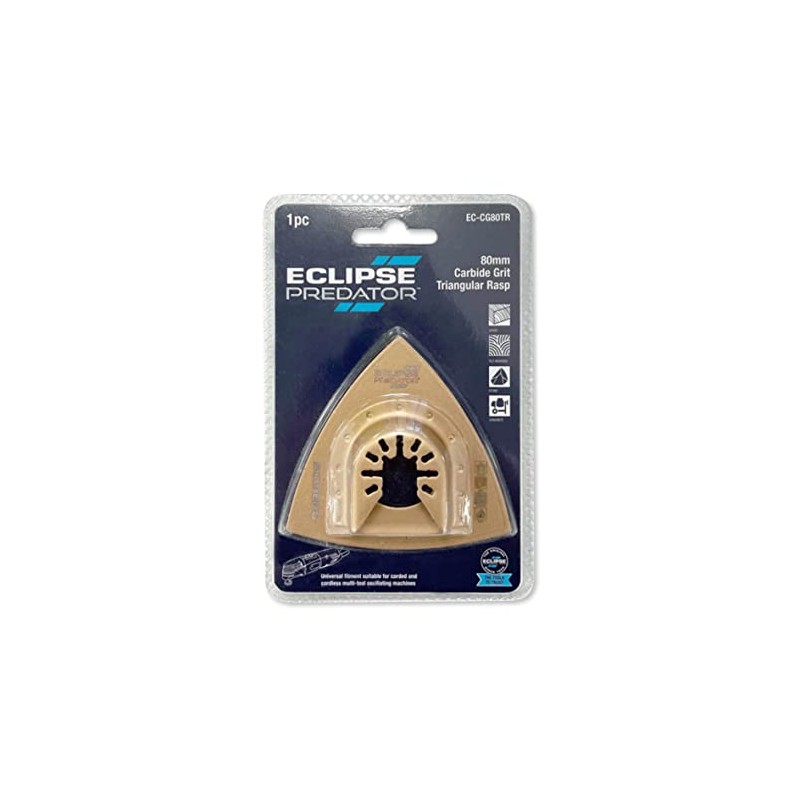 Eclipse Professional Tools EC-CG80TR 80mm Carbide Grit Triangular Rasp