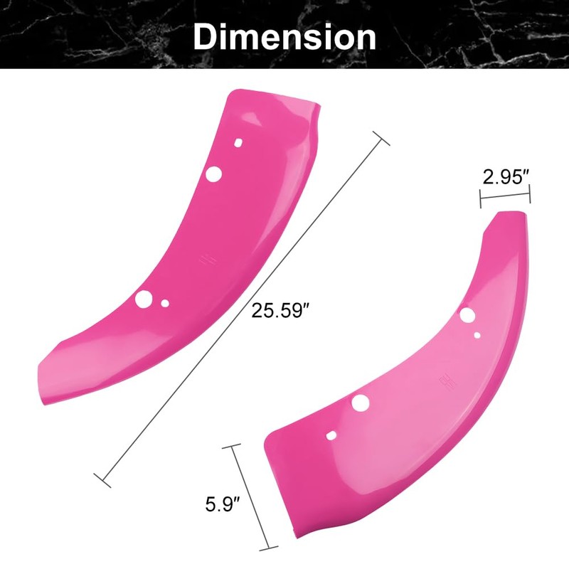 JDMON Front Bumper Lip Splitter Protector Compatible with Dodge Charger