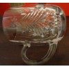 MIKASA CHRISTMAS TREE LEAD CRYSTAL SET OF 2 COFFEE TEA