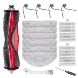 Heykewi Roborock Q7 M5 Accessory Kit for Roborock Q7 M5+, for Roborock Q7 L5 Robot Vacuum Replacement Parts, 1 Main Brush, 4 Side Brush, 2 Filters, 6 Wipes, 1 Cleaning Brush, 1 Screwdriver