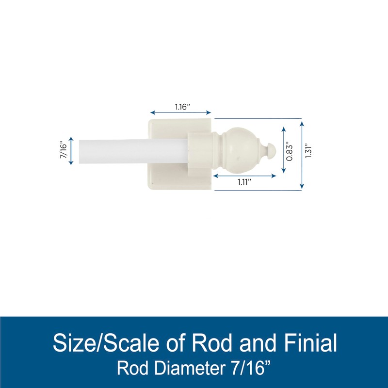 Kenney Magnetic Curtain Rod for Metal Doors/Metal Surfaces, No Drill