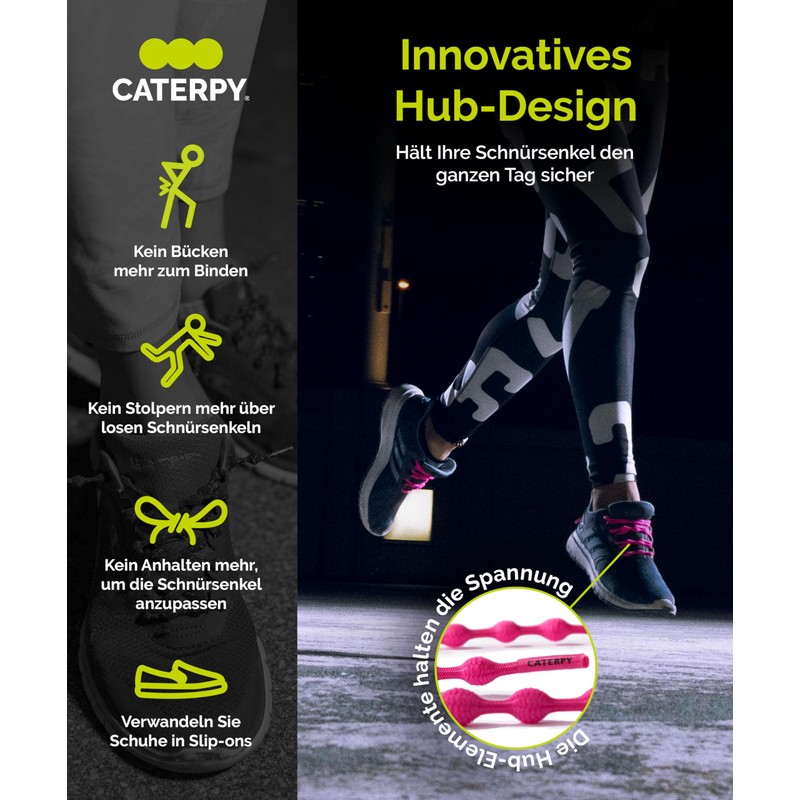 Caterpy - The Ultimate No Tie Laces - Green -