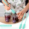 Patelai Long Handle Silicone Jar Spatula Non-Stick Rubber Scraper Heat
