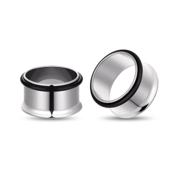Longbeauty 1 Pair of G23 Titanium Ear Plugs Tunnels Stretching