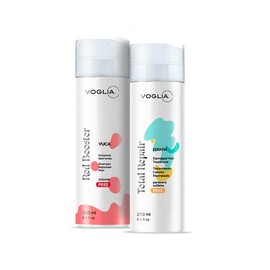 VOGLIA 2 Pack Shampoo Matizador para cabello rojo + Tratamiento Reparador Para cabello dañado y seco. Restaura el color, brillo y repara cabello dañado.