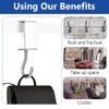WYAN 4Pcs Handbag Holder Table Hook, Folding Handbag Hanger, Purse