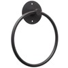 Dekotech Matte Black Towel Ring – Heavy Duty 304 Stainless