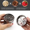 Grinder Hand Crank Spice Mill with Drawer Zinc Alloy Herb