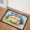 SpecialMe® Doormat Camping Saying Urlaub ist da wo wir parken