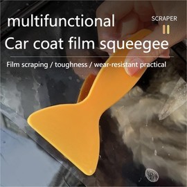 Plastic Squeegee Printing Resin Remover Vinyl Film Wrap Cleaning Plastic Squeegee Air Bubble Removal Sticker Installation Tool Automotive Computer Squeegee Sticker Applicator 6 pcs