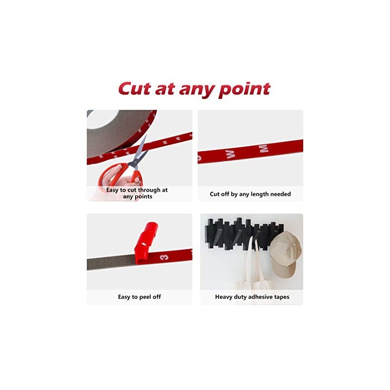 Cloudbuyer 108 Ft Double Sided Mounting Tape Heavy Duty, Waterproof