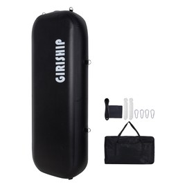 GIRISHIP Heavy Duty Inflatable Boat Bumpers, Rectangle Boat Fenders for Docking, Drop Stitch PVC Dock Bumpers with Mooring Ropes for Yacht/Fishing Boat/Pontoon Boat, 48"x 18" x 8"