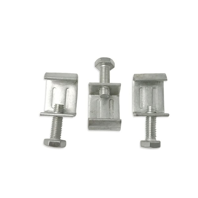 BOLWHAO 12 pcs Galvanized Steel Flange Clamp G Clamp Duct