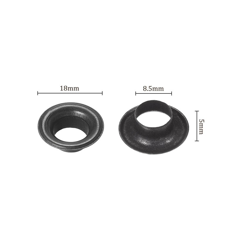 Kozelo 100 Sets Ösen-Werkzeug-Set – [ 5/16 Zoll] Kupfer mit