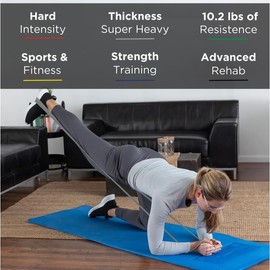 THERABAND Resistance Bands, 6 Yard Roll Professional Latex Elastic Band For Upper & Lower Body, Core Exercise, Physical Therapy, Pilates, Home Workouts, Rehab, Silver, Super Heavy, Level 7 THERABAND