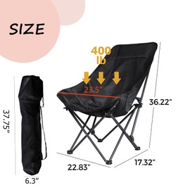 Smartmak Portable Sauna Chair, Fast Folding, with High Back Support Recliner and Adjustable Angle, Suitable for Oversized Home Sauna