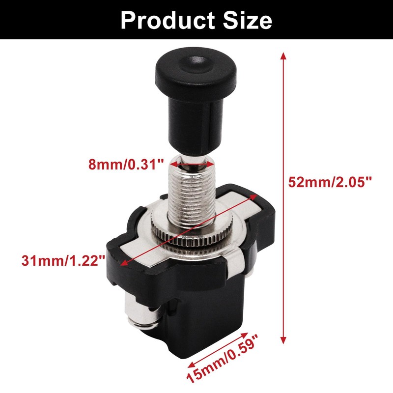 S SYDIEN Golf Cart Light Switch 3Pcs Push Pull Switch