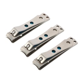 FOMIYES 3pcs Stainless Steel Nail Clippers Sturdy Trimming Tool for Fingernails and Toenails Compact Design for Travel and Daily Grooming Easy to Use and Carry for