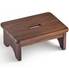 Wooden Step Stool, 6.5'' One Step Stool for Adults,Wooden Beside