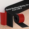 Frienda 4 Inch x 100 ft Flexible Baseboard Molding Trim
