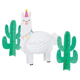 Llama and Cactus Table Centerpieces - Birthday and Party Supplies
