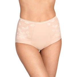Miss Mary of Sweden Lovely Lace Panty Girdle Cotton - Firm Tummy Control Beige