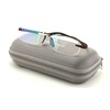 V.W.E Rectangular Rimless Memory Flex Temple Reading Glasses With Anti-reflective