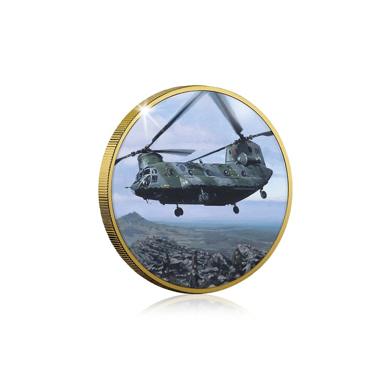 History of the RAF Commemorative Chinook Edition Gold Coin -