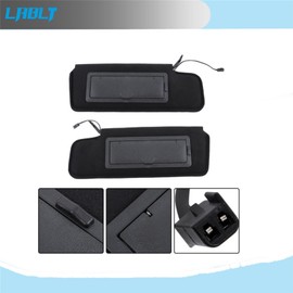 LABLT Sunvisor Pair New Replacement for Corvette C4 1984 1985 1986 1987 1988 1989 1990 1991 1992 1993 1994 1995 1996 Replacement for 12459827 14081826 W/Vanity Mirror & LED Light