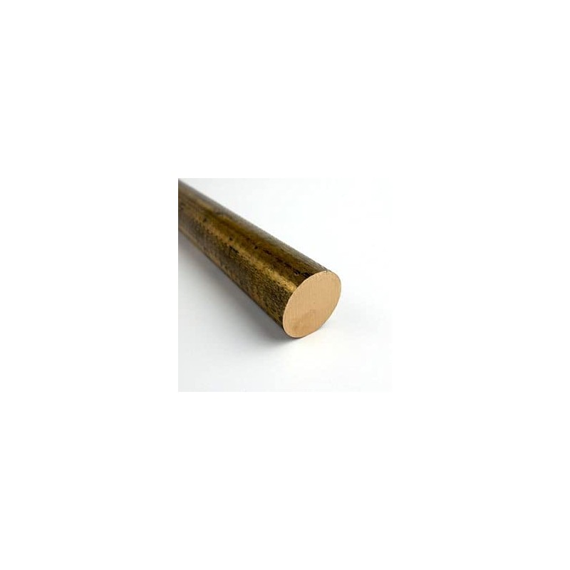 360 Brass Round Bar, Unpolished (Mill) Finish, H02 Temper, ASTM