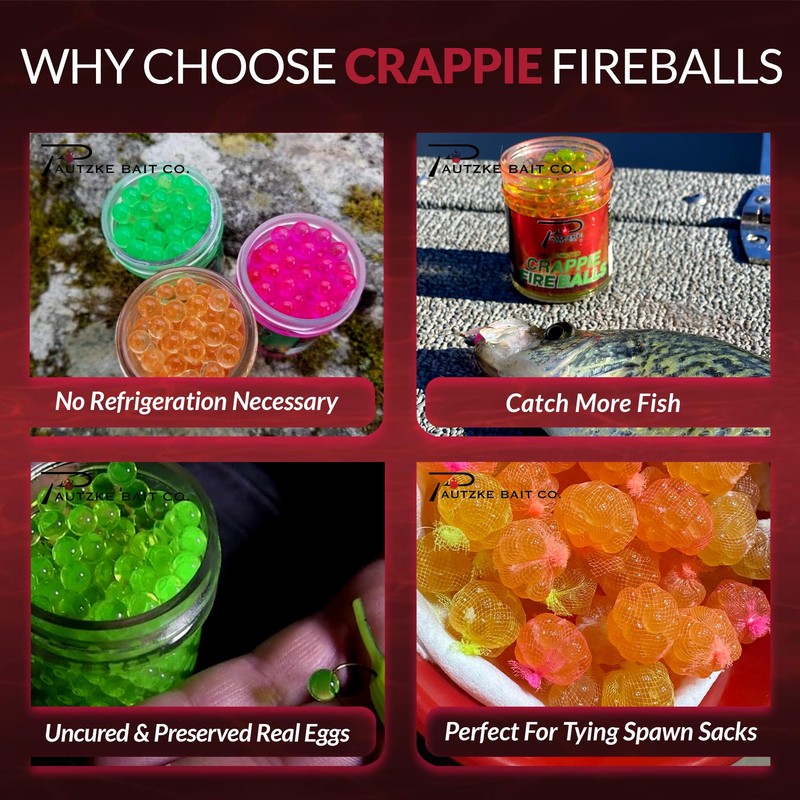 PCR-FBLS-BLU-1.35OZ New Crappie Fire Balls, Blue, 1.35 oz