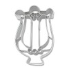 Staedter Lyre Cookie Cutter, 6 cm, Stainless Steel Silver, 30