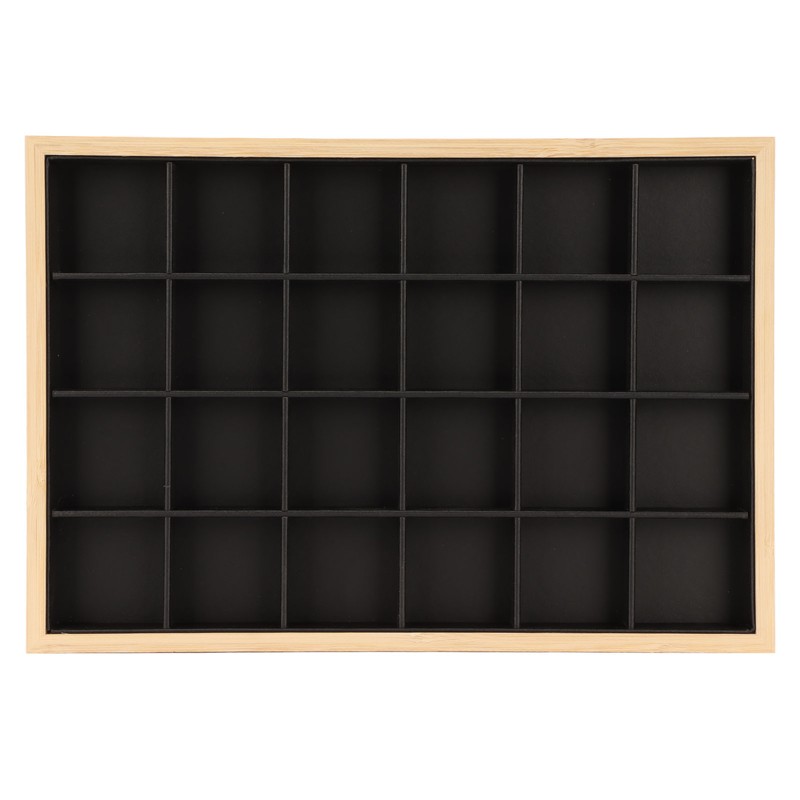 Jewelry Storage Display Trays Multipurpose 24 Grids Jewelry Tray for