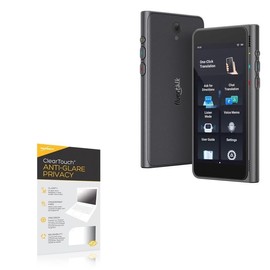 BoxWave Screen Protector Compatible with Fluentalk T1 Language Translator (4 in) - ClearTouch Anti-Glare Privacy (2-Pack), Privacy Screen Protector Flexible Film Anti-Glare