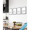 mojoliving Modern Pictures Kitchen Poster Set Pictures Black White Decorative