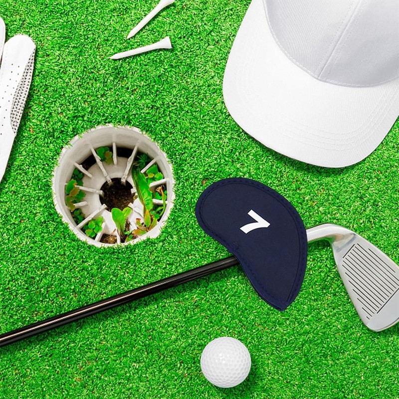 DELUXEFOX Golf Iron Covers Set (Pack of 10) Numbered Iron