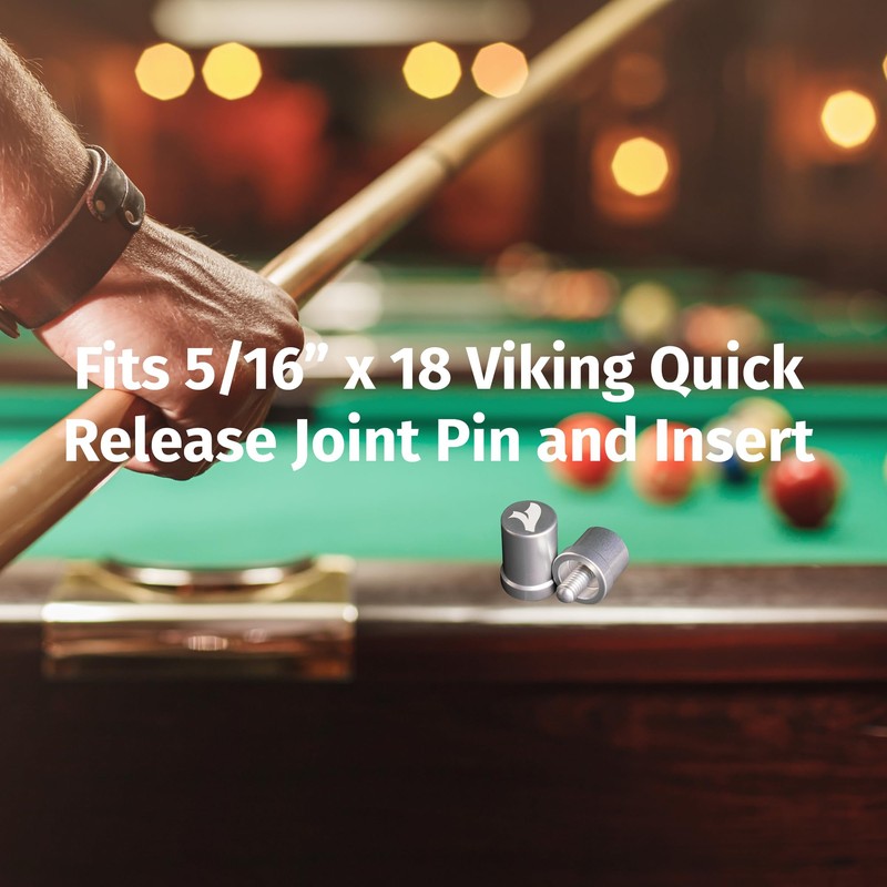 Viking Valhalla Metal Pool Cue Joint Protectors, Fits 5/16" x
