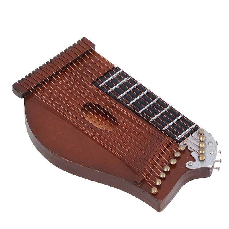 Guzheng Model Wooden Miniature Guzheng Musical Instrument Model Display for