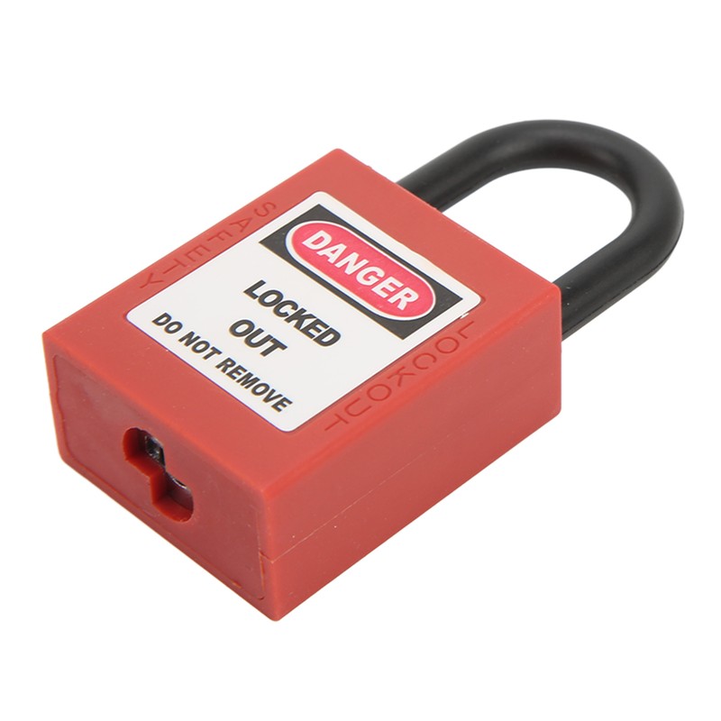 Circuit Breaker Lockout Device Brass 25mm Shackle Nylon Padlock for