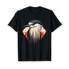 Black crowned Night Heron Geometric Patten Art,Cute Bird Lov T-Shirt