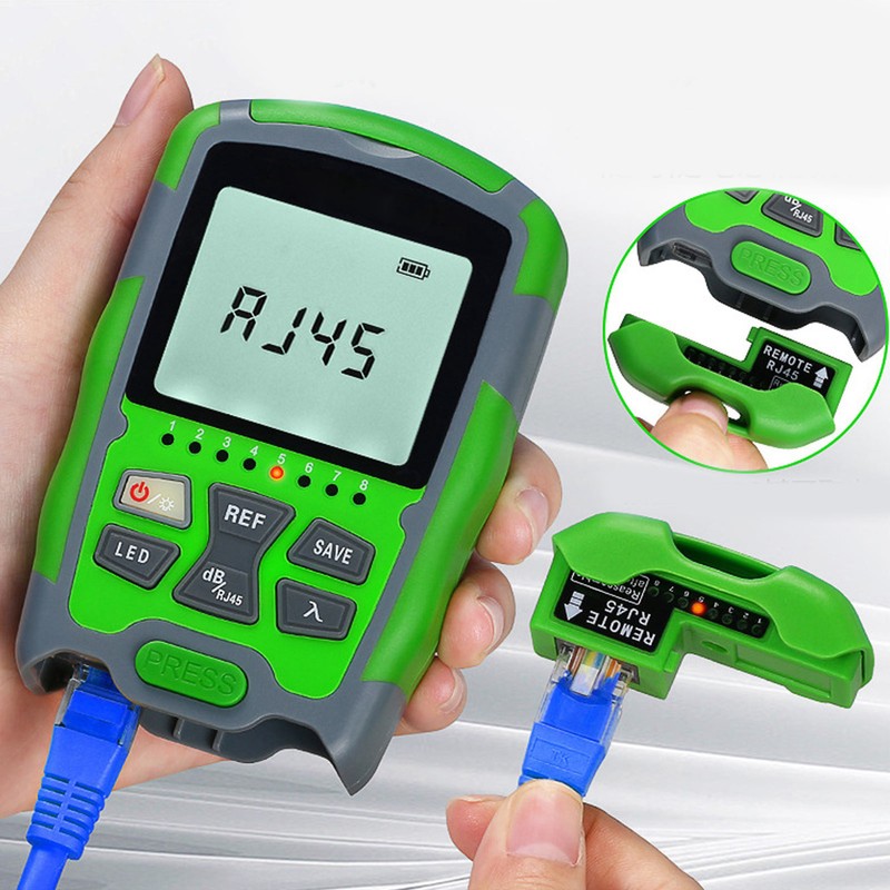 Optical Fiber Power Meter ‑70~+10dbm Digital Display Optic Cable Tester