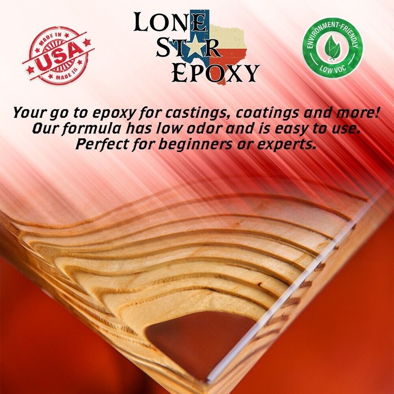Lonestar epoxy resin, 2 part, 1 gallon kit, clear resin,