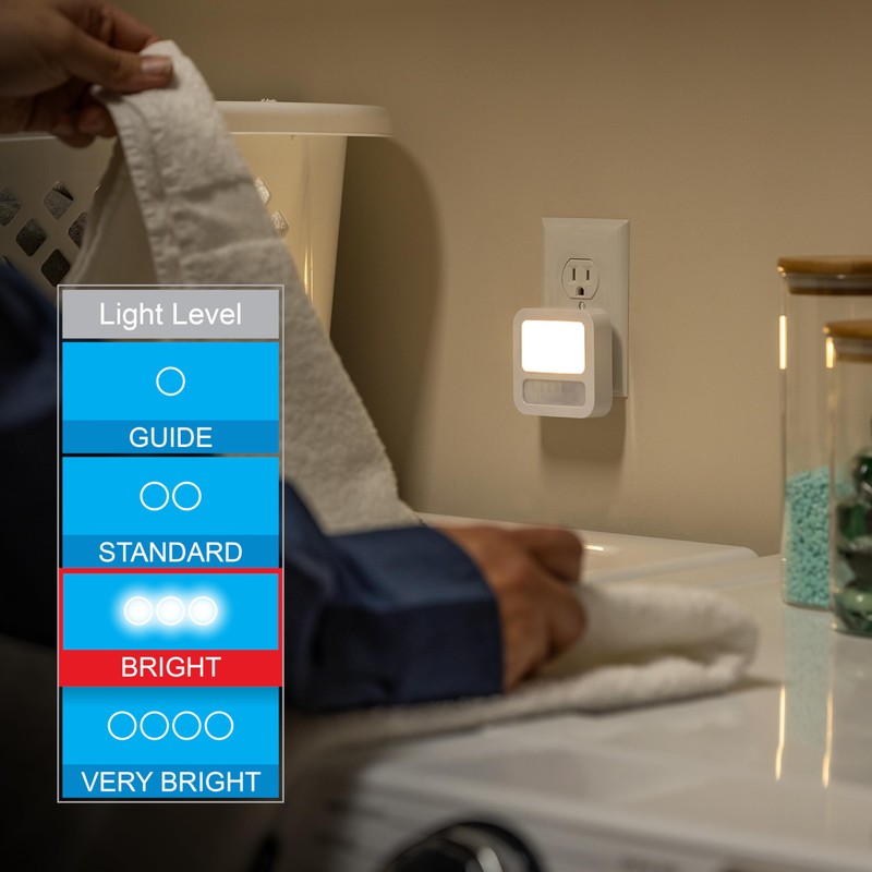 GE LED Motion Sensor Night Light, Plug-In, Dusk-to-Dawn Sensor, 20