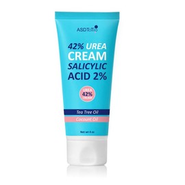 Urea Cream 42% - Foot Care for Dry Cracked Heels, Foot Lotion - With 2% Salicylic Acid, Tea Tree Oil, Shea Butter, Aloe Vera - For Feet, Hands, Heels, Elbows, Knees and More - 4 oz