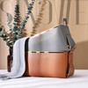Decorative Faux Leather Basket,Small Catchall Basket for Entryway Bedside Dresser