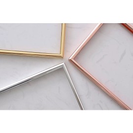 Rising Star Double Golden Picture Frames 5x7 Hinged Metal Photo Frame