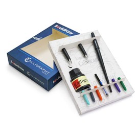 Liquidraw Arabic Calligraphy Set Dip Pen Nibs Holder Set With Black Calligraphy Ink Set Left Hand For Artists, Beginners, Adults & Kids